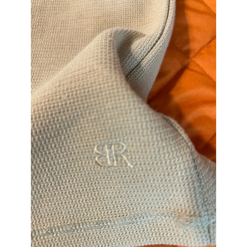 Banana Republic Men's Waffle Knit Long Sleeve Henley Crew Neck Shirt Size S Tan